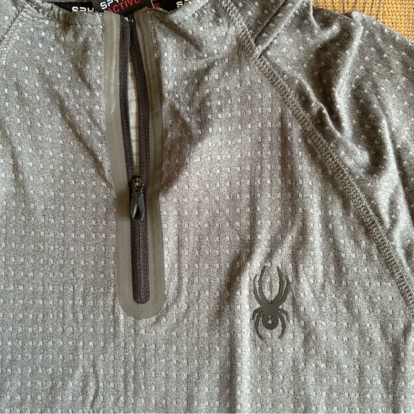 NWT | Spyder | Grey Active 1/4 Zip Sweater | Men’s Small - Picture 4 of 12
